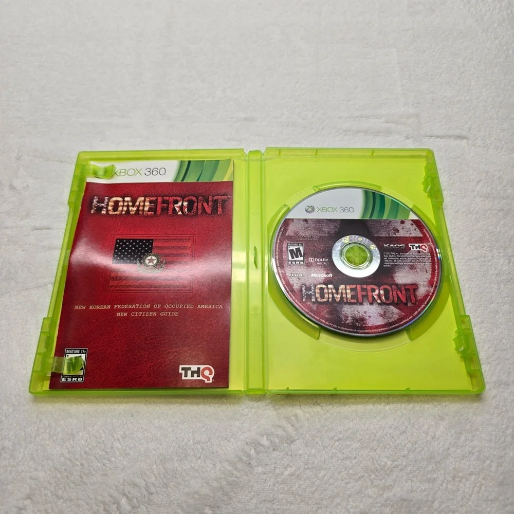 HQ Homefront Xbox 360‎ Game - Red and Black Design